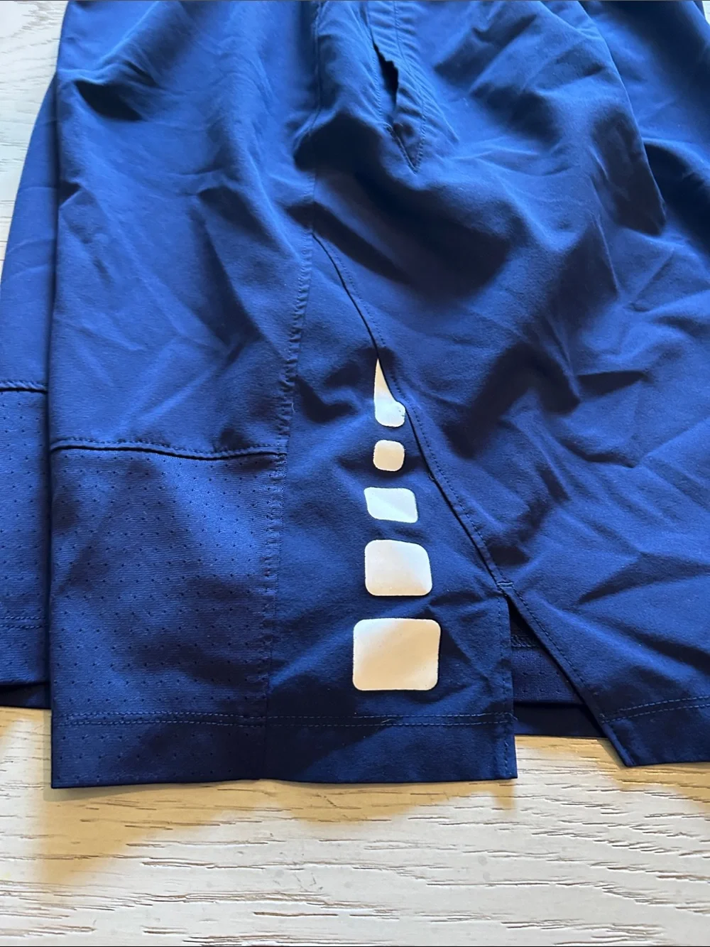 Nike Navy Blue Training Shorts with White Swoosh